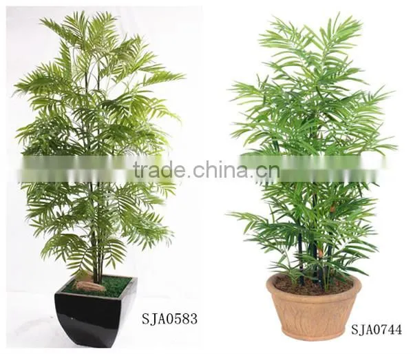 SJ12001158 Plastic fake palm tree decorations/christmas decoration plant