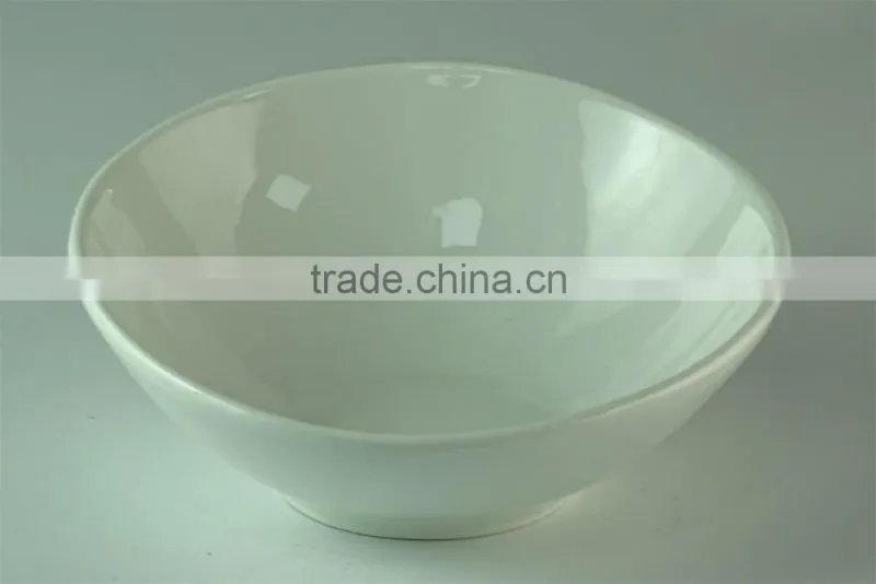 Chinese Large Capacity White Ceramic Soup Bowl