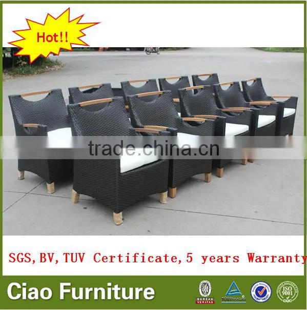 Teak wood furniture 10 seater large wooden dining table set