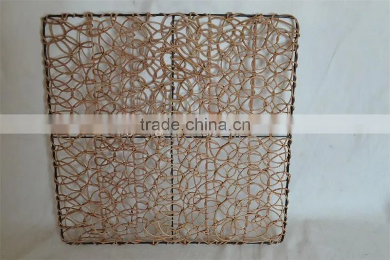 Eco-friendly rattan insulation mat for table, heat protection