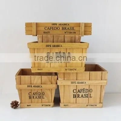 flower pot wooden box