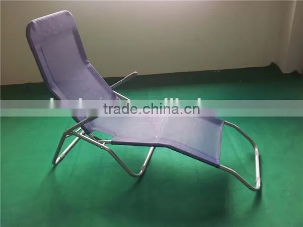 cheap steel sling chaise lounge beach lounge