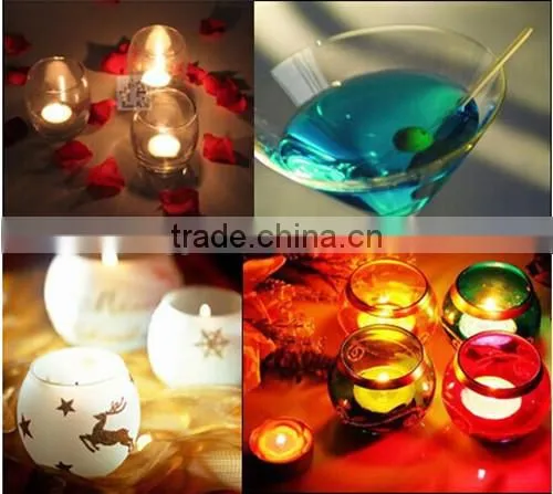 sand blast cup & tealight glass candle holder for sale