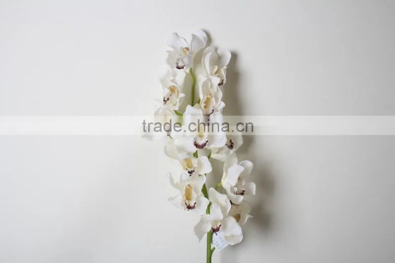 Real touch Decorative Artificial Cymbidium orchid flower for landscaping decoration