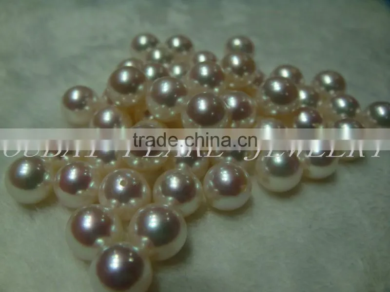 cheap white round loose Akoya pearls size 6.5-7mm