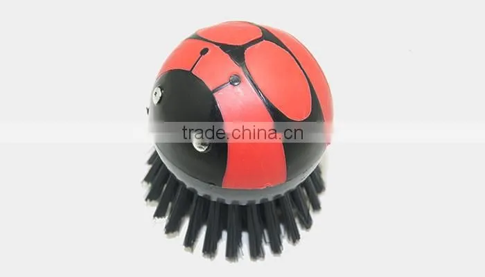 professional new design round ball toy plastic kitchen dish brush