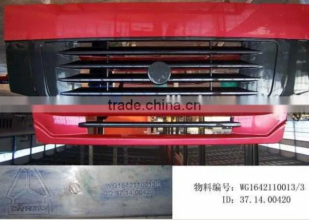 Hot sale SINOTRUK spare truck part of HOWO truck radiator cover WG1642110013