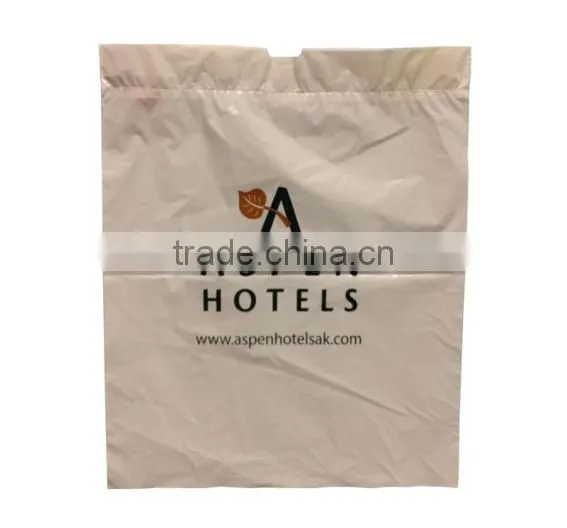 high quality biodegradable disposable cotton plastic drawstring bag