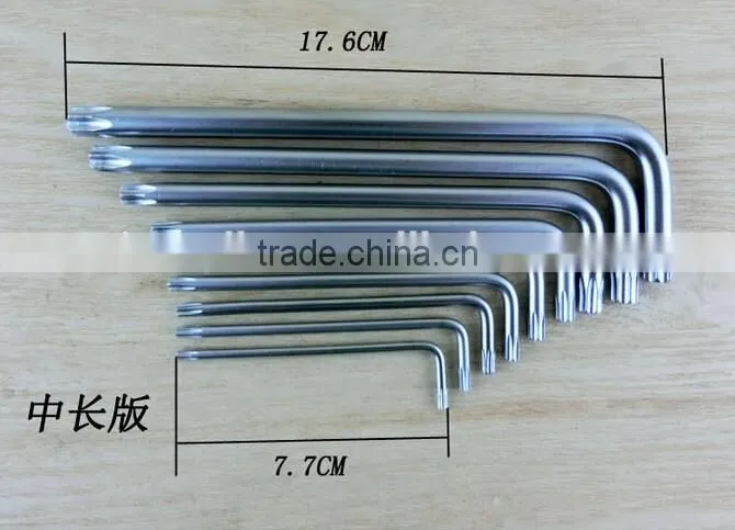 Berrylion tools polished treatment 9pcs torx allen key set for sale