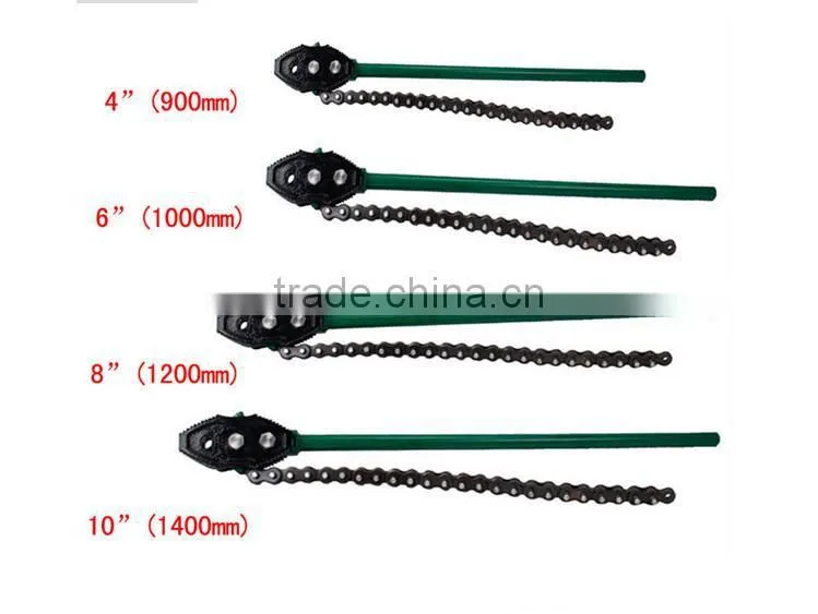 High Quality Alloy Stainless Steel Power Pipe Chain Wrench