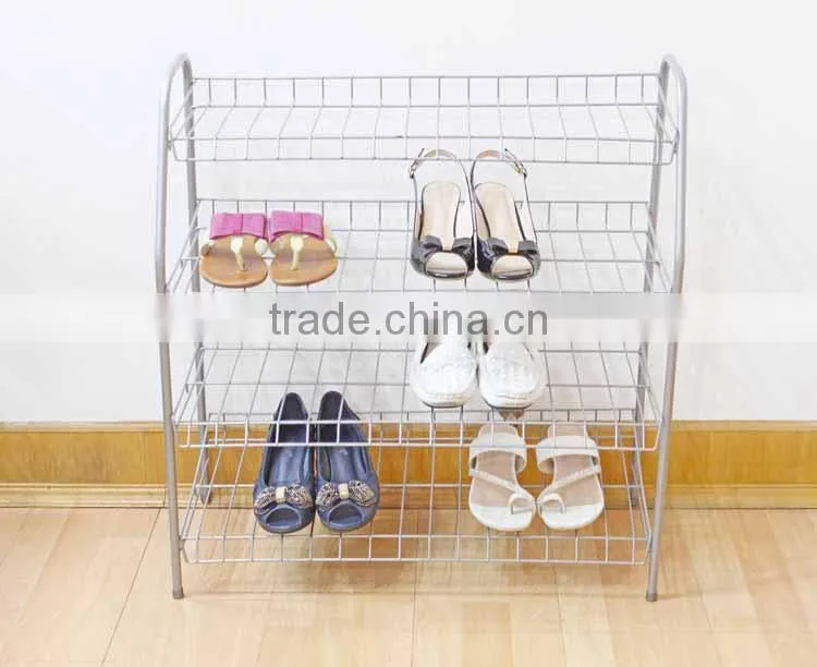 400-97 3-tier shoe rack with chrome plating finishing