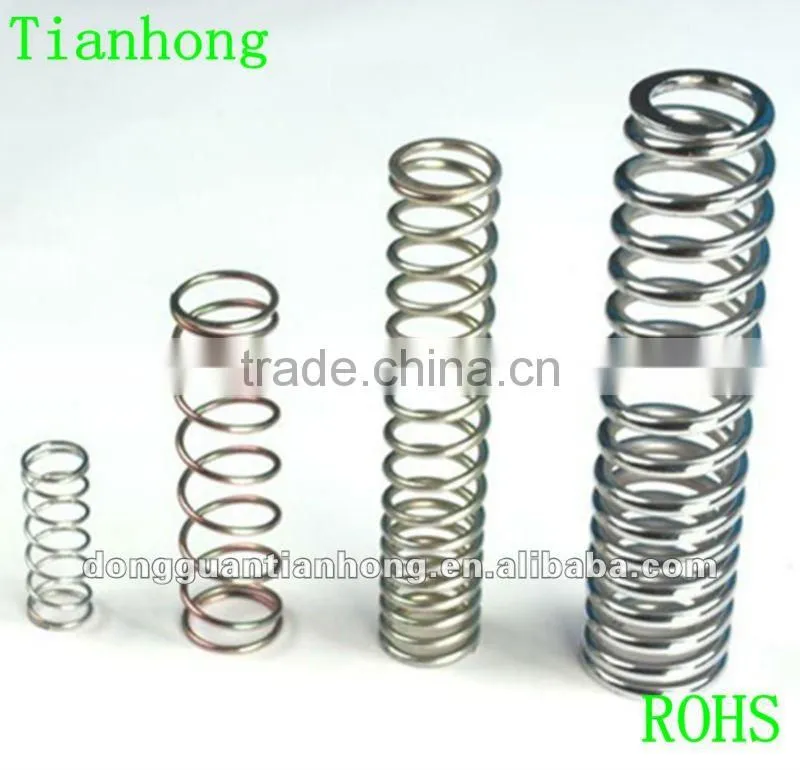 The Compression springs with 0.08mm to 3.0mm wire diameter is used in computer and electrical appliances,SUS304 and steel