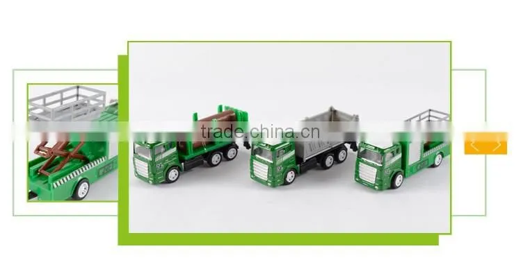Top selling 1:60 high quailty diecast model metal toy truck and trailer
