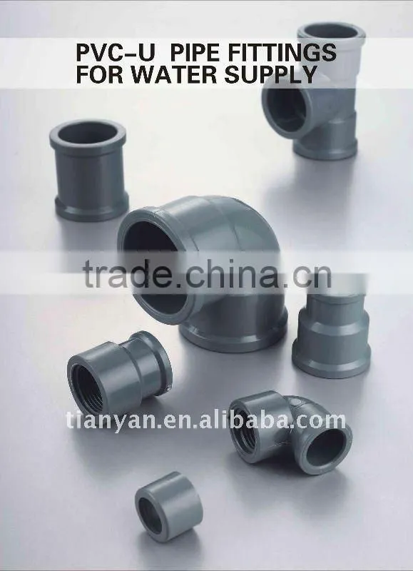 PVC DIN FITTINGS PIPES FOR WATER SUPPLY
