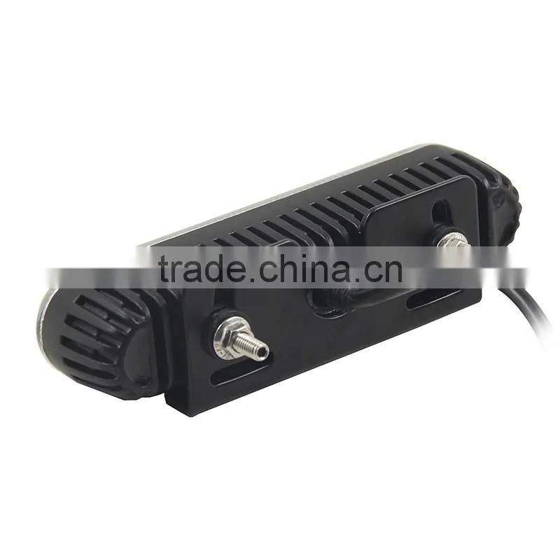 ECE EMC 10-30V 18W 6 Leds Slim Line Red Flash Warning Strobe Light