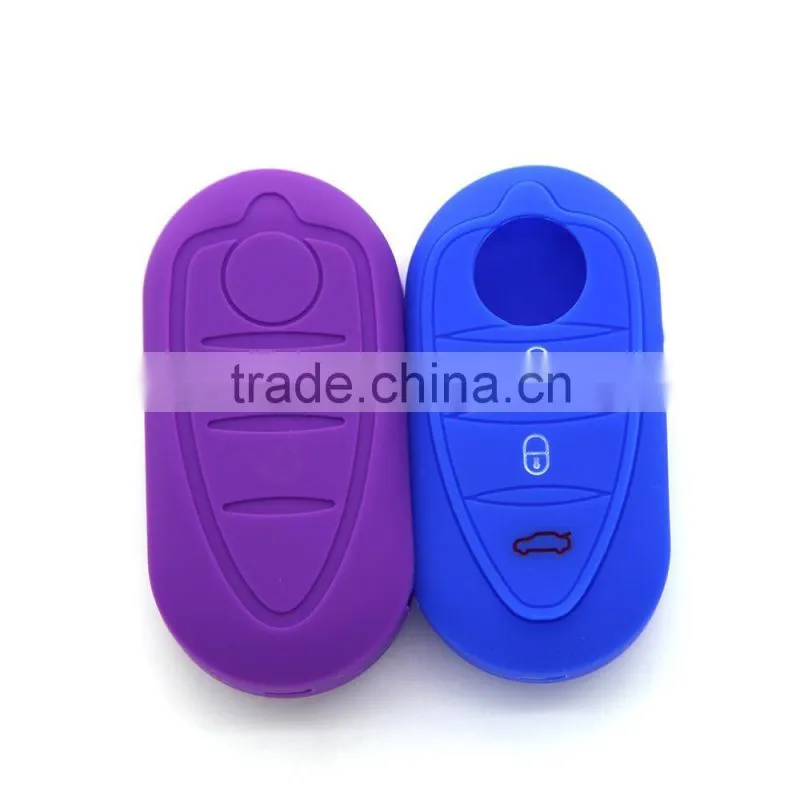 Plastic leather car key holder silicone protective car key cover for Alfa Romeo