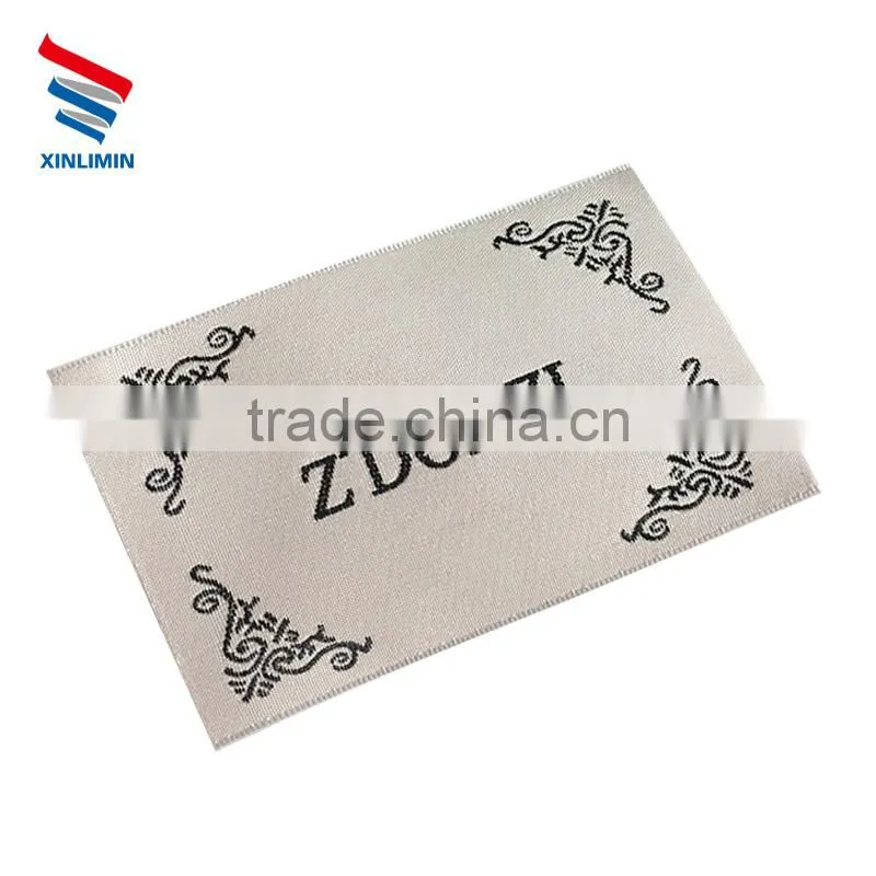 popular high quality custom satin woven label