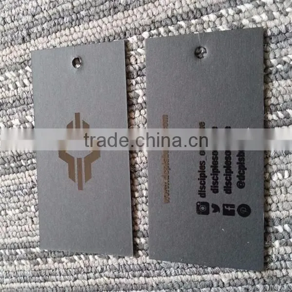 custom high quality colorful jeans hang tags and swing tags