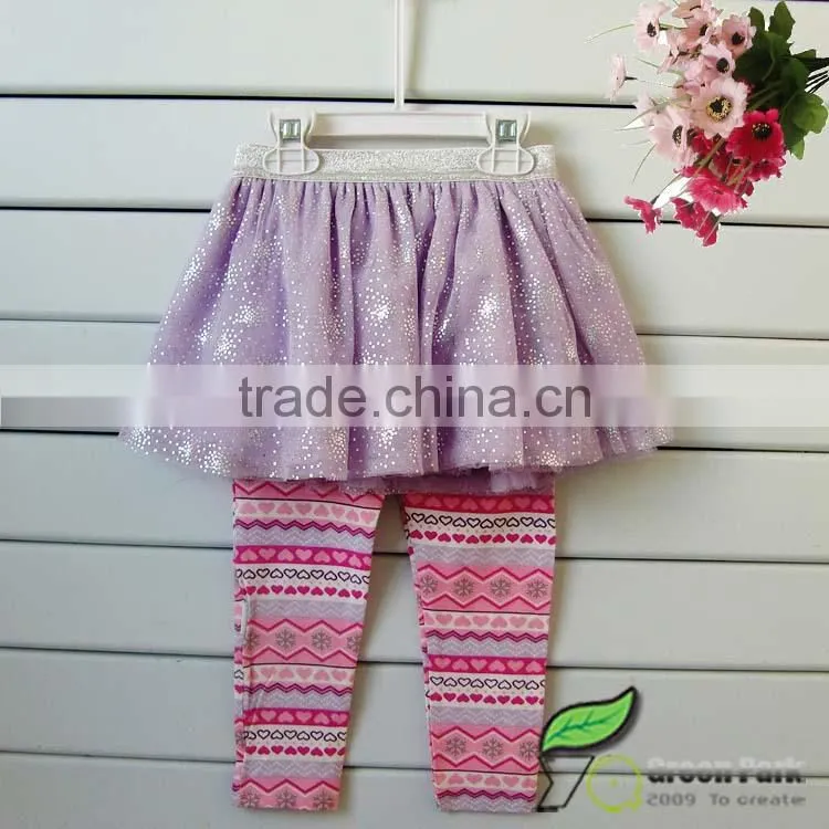 infant baby girls lilac long sleeve cotton t shirts+Legging skirts 2pcs outfits baby suits kids clothes