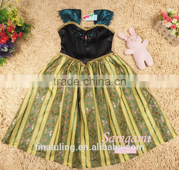 new fashion baby girls party wear dress kids party wear dress girls rainbow flower dress