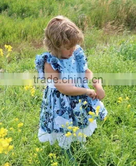 Baby girl toddler girls vintage flower boho dress for 2 years old girls