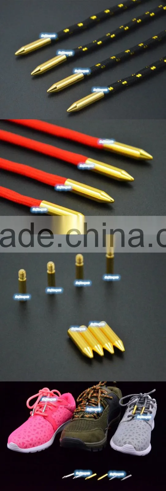 (MOQ:100pcs) 26mm Yeezy Lace Bullet Metal Tips for Sneaker Shoes - Metal Aglets Shoelaces Tips Replacement for Air Yeezy Shoes