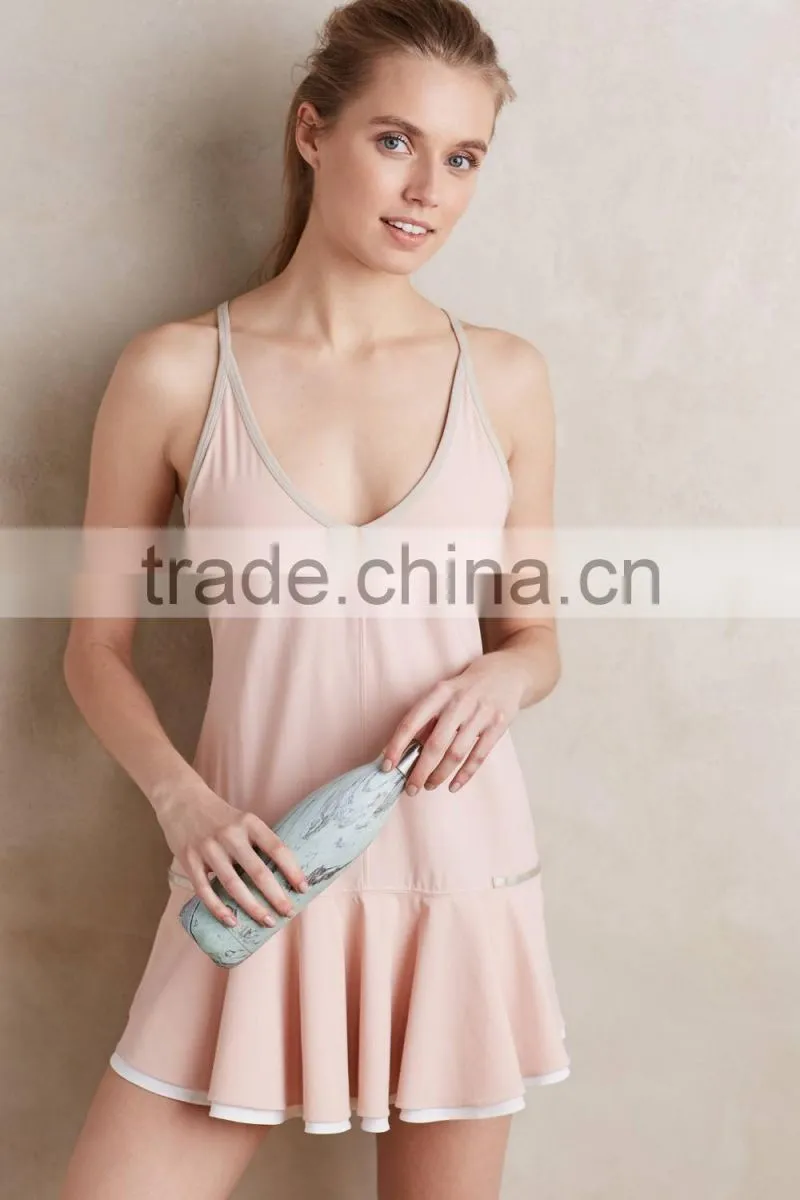 High Quality Sexy Girls Dresses Sports Colorblock Tennis skirt For Women