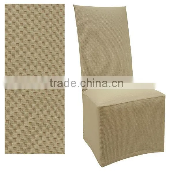 stretch pique raven black dining chair cover