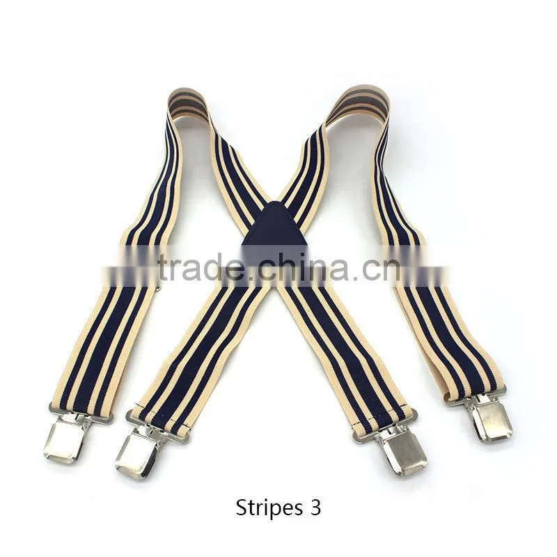 50mm Wide Mens Gentles Braces Plain Heavy Duty Durable Suspender Elastic