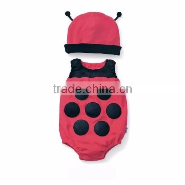 cartoon animal fruit sleeveless 100% cotton baby romper with hat