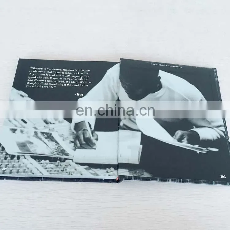 China manufacture perfect binding cheap thick hardcover book with full color printing