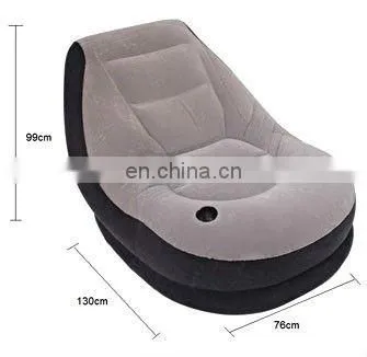Inflatable Flocked Air Sofa Chair
