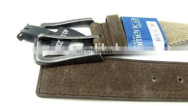 Fashion Canvas Belt With Leather For Men Waist Belt For Kids