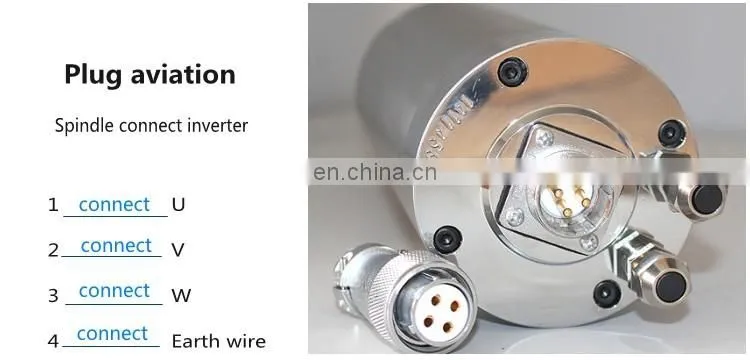 GDZ-100-4.5 water cooled 4.5KW spindle motor 380V 100MM diameter ER20 for cnc router