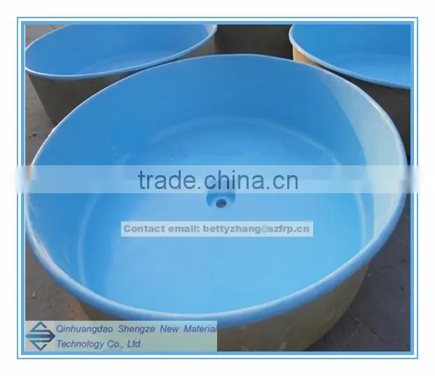 FRP fish breeding pool , fiber glass fish pond, fiber glass water vat