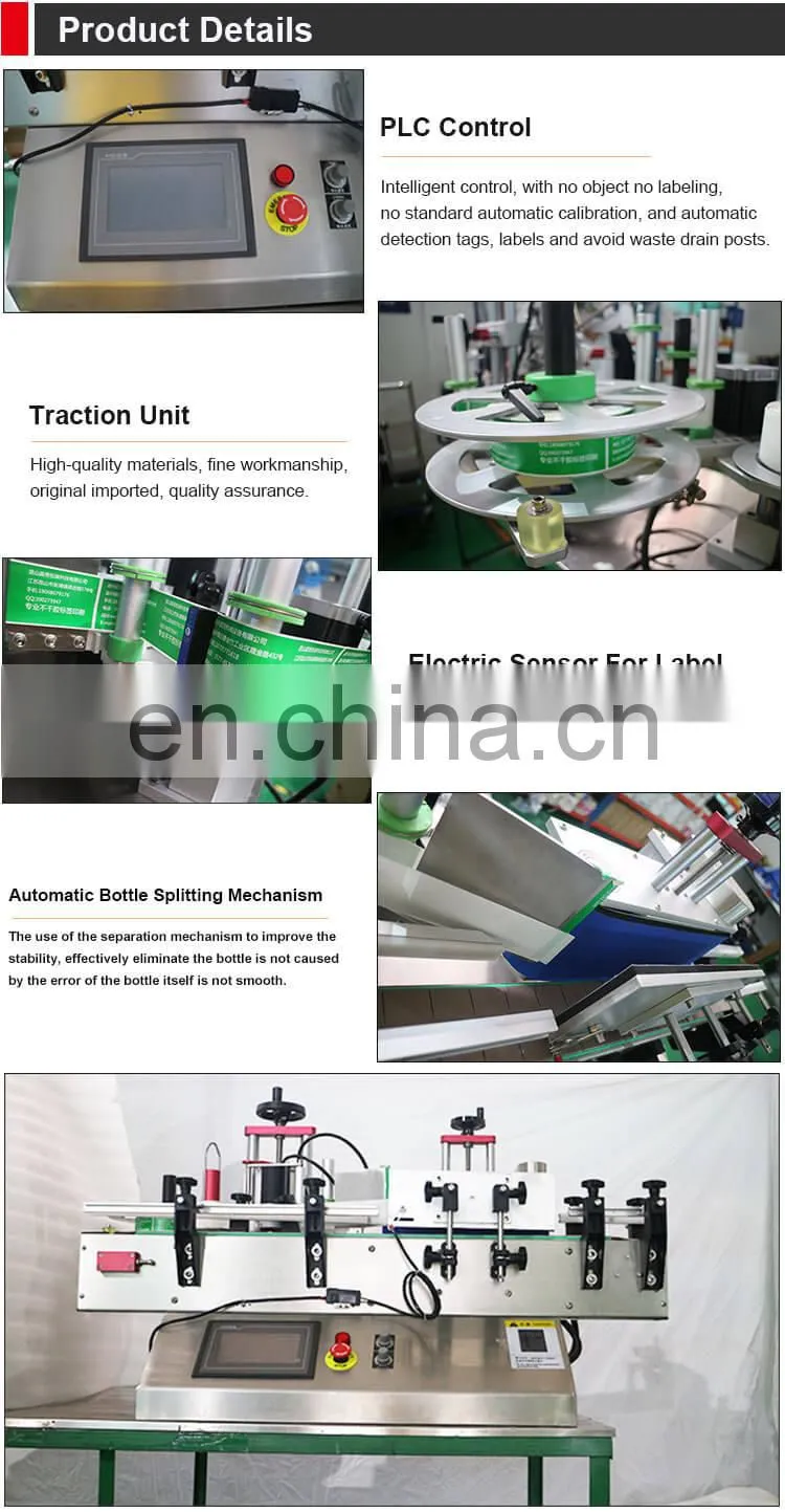 Easy to Operate Automatic Tabletop Adhesive Sticker Round Bottle Labeling Machine