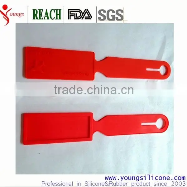 Durable silicone travel luggage tag for promotion, Silicon Rubber Luggage Tag