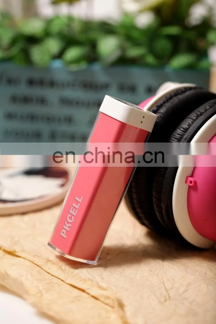 2020 Small lipsticks shape power bank super mini 2000mah real capacity power charger gift