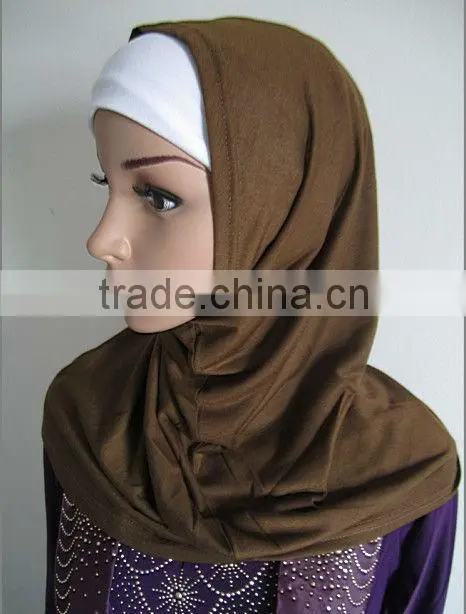 A493 Clearance SOLID COLOR TWO PIECES ISLAM HEADWEAR,MUSLIM HIJAB