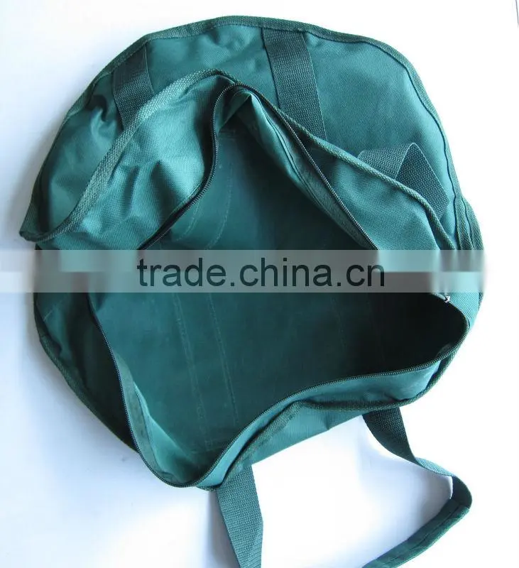 Hanging Garden hose storage bag with handle