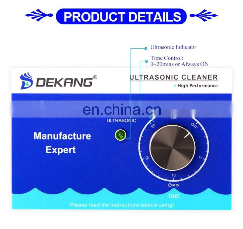 Dekang 10L Stainless Steel Watches Washer Ultrasonic Parts Sonic Cleaner