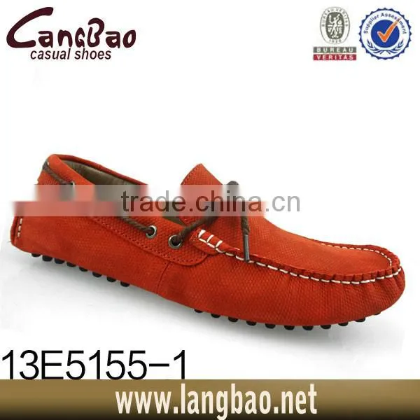 2014 moccasin loafers made in china leather for men