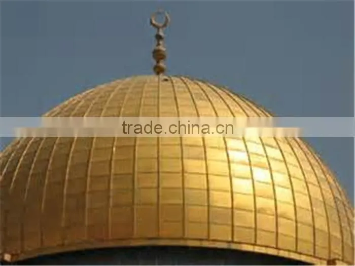 Prefab Light Weight Fiberglass Roof For Mosque Dome