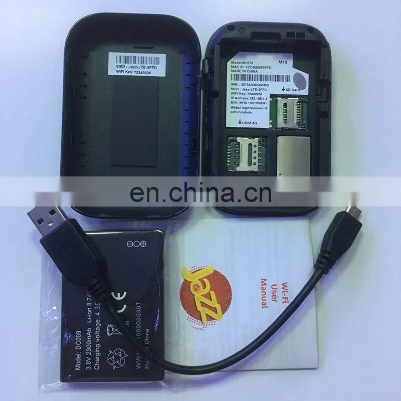 cheap 4g LTE pocket wifi wireless router modem Jazz 4G WIFI MF673 PK ZTE Wipod WD670 850/1800mhz