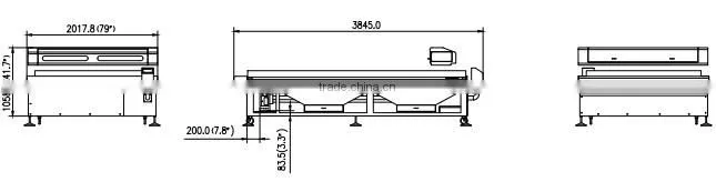 Large Format Auto-feed Laser Cutting Machine BCL-BA/auto feeding laser engraver & cutting machine