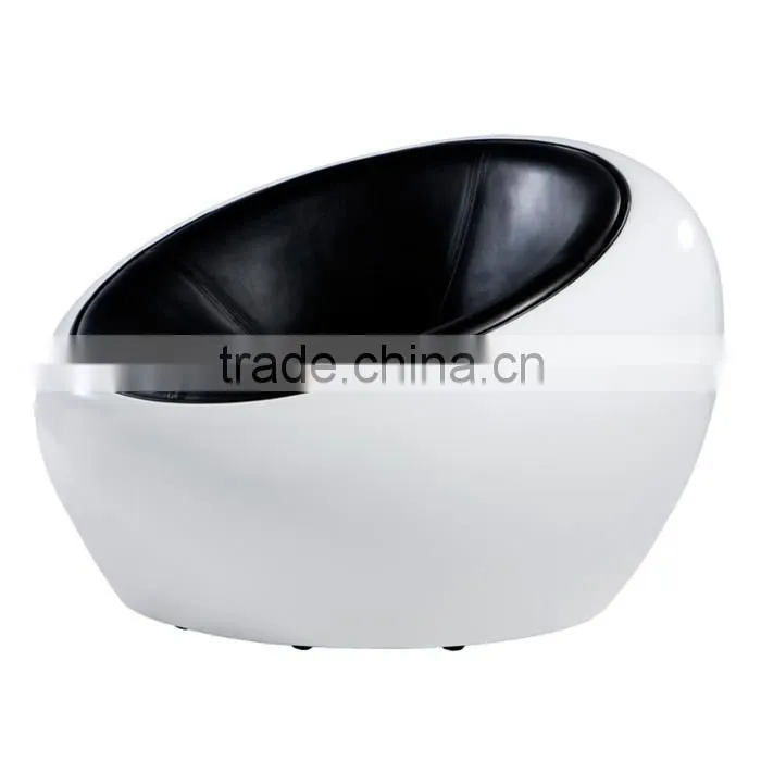 replica fiberglass material PU/genuine leather Eero Aarnio Half Dome Chair