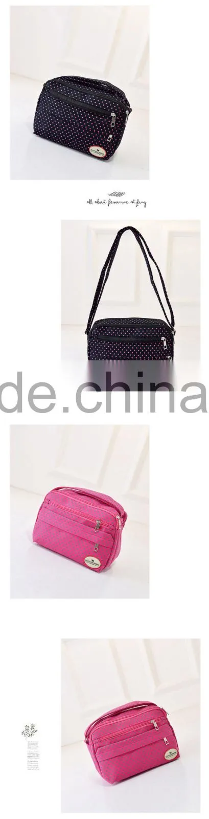 Fashion OEM service custom pink bags single cross body shoulder canvas bag