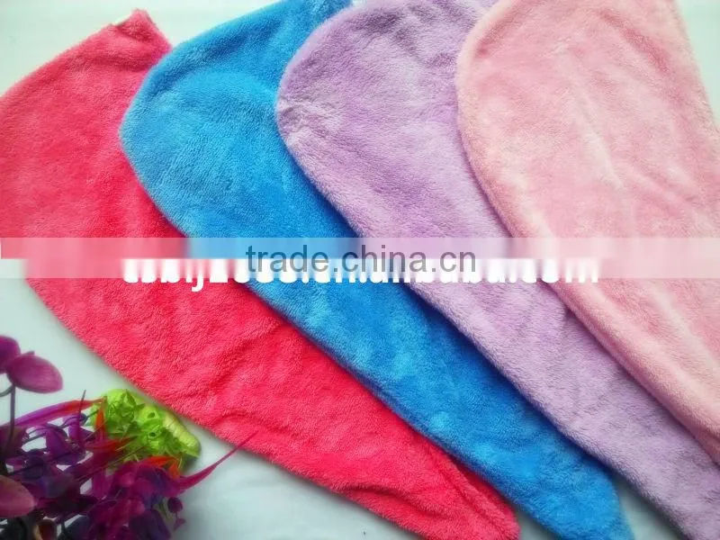 Machine Washable Microfiber Shower Cap Woman Bath Shower Cap