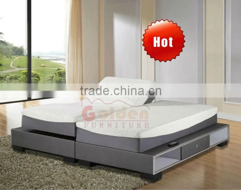electric double bed with storage drawers