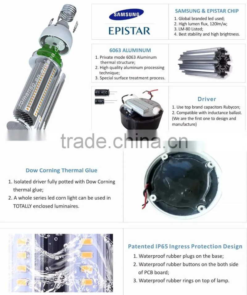 ip65 led corn bulb e27 street light 180 degree corn products